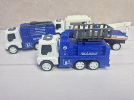 Set 4 camiones policia